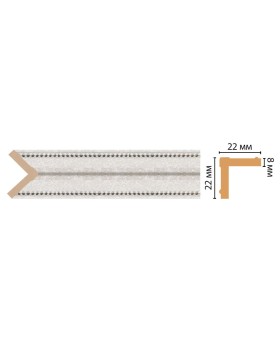 Цветной угол Decomaster 116M-19D ДМ (22*22*2400)