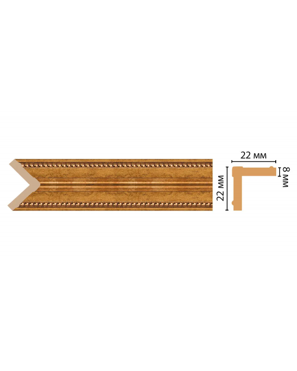 Цветной угол Decomaster 116M-58 (22*22*2400)