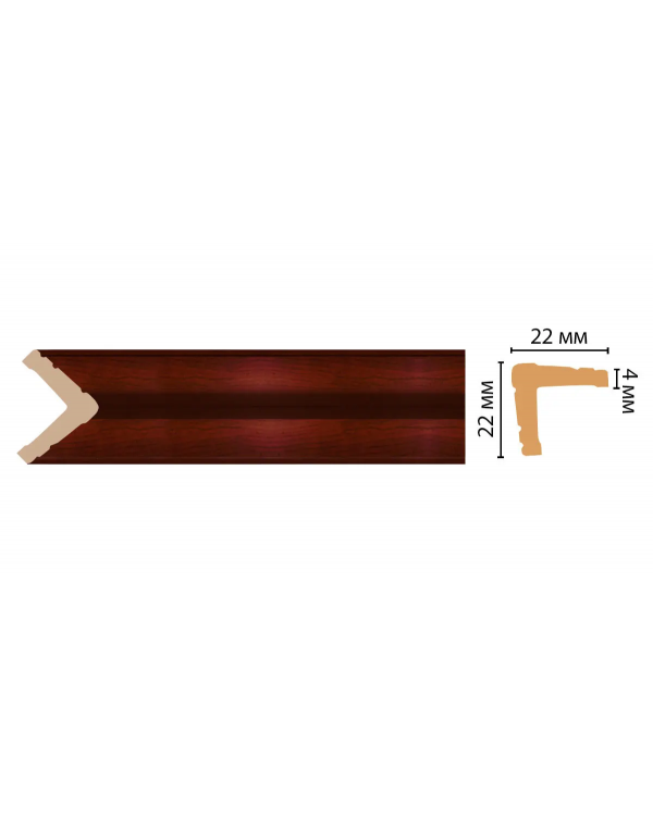 Цветной угол Decomaster 116s-52 (22*22*2400)