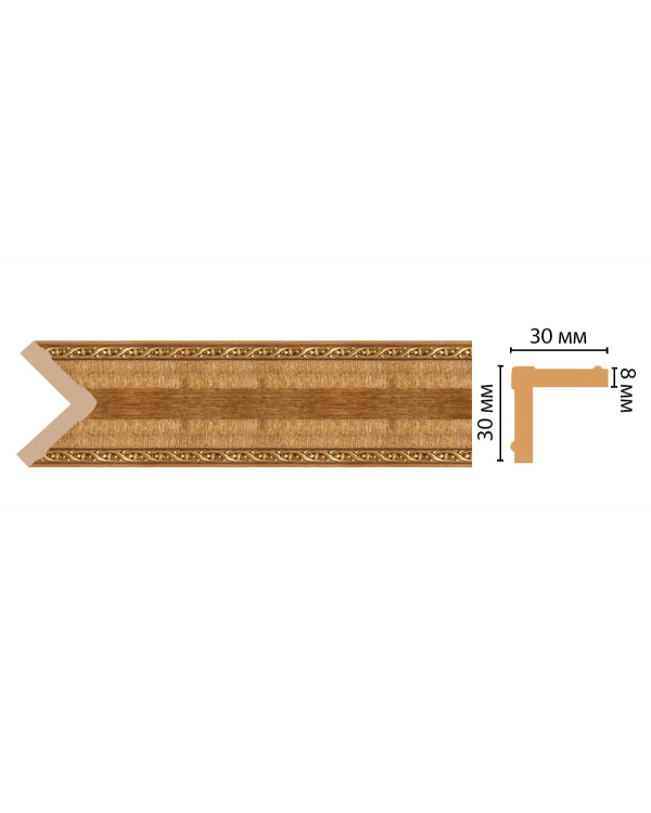 Цветной угол Decomaster 116-4 (30*30*2400)