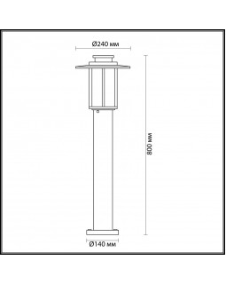 Садовый светильник Odeon Light 4047/1F-foto3