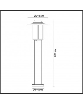 Садовый светильник Odeon Light 4047/1F-foto3