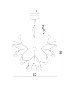 Подвесная люстра Divinare 1290/03 SP-45-foto5