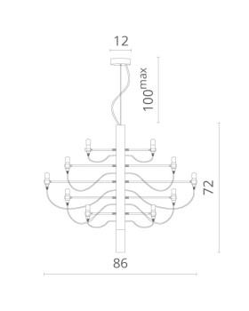 Подвесная люстра Divinare 8030/02 LM-30-foto3
