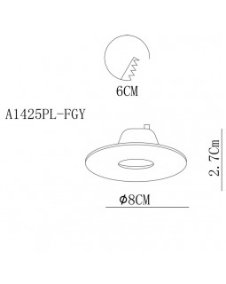 Встраиваемый светильник ARTE Lamp A1425PL-1GY-foto2