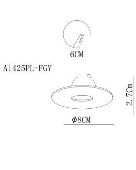 Встраиваемый светильник ARTE Lamp A1425PL-1GY-foto2