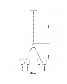 Подвесная люстра ARTE Lamp A1722SP-6BA-foto5