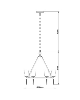 Подвесная люстра ARTE Lamp A1722SP-6BA-foto5