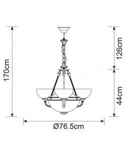 Подвесная люстра ARTE Lamp A3777LM-3-2AB-foto5