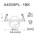 Встраиваемый светильник ARTE Lamp A4009PL-1BK