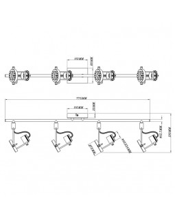 Спот ARTE Lamp A4301PL-4BK-foto3