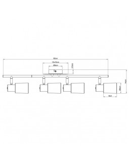Спот ARTE Lamp A4510PL-4SS-foto4