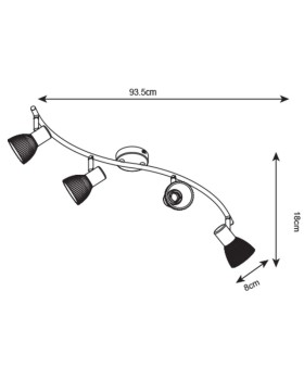 Спот ARTE Lamp A5062PL-4SS-foto4