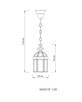 Подвесной светильник ARTE Lamp A6501SP-1AB-foto4