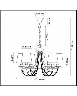 Подвесная люстра Odeon Light 4182/6-foto3