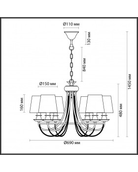 Подвесная люстра Odeon Light 4182/6-foto3