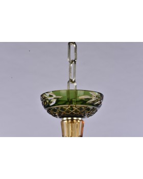 Подвесная люстра Bohemia Ivele Crystal 1308/12+6/360/2d G Am/Amber-Green/H-1J-foto2