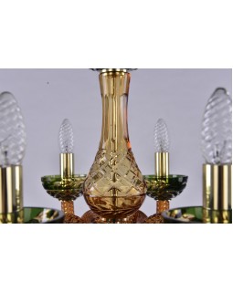Подвесная люстра Bohemia Ivele Crystal 1308/12+6/360/2d G Am/Amber-Green/H-1J-foto3