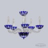 Подвесная люстра Bohemia Ivele Crystal 1309/5/165 Ni Cl/Clear-Blue/H-1H