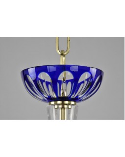 Подвесная люстра Bohemia Ivele Crystal 1309/5/165 Ni Cl/Clear-Blue/H-1H-foto2