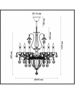 Подвесная люстра Odeon Light 4724/6-foto4