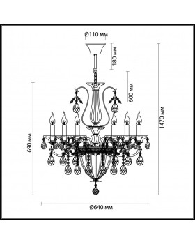 Подвесная люстра Odeon Light 4724/6-foto4