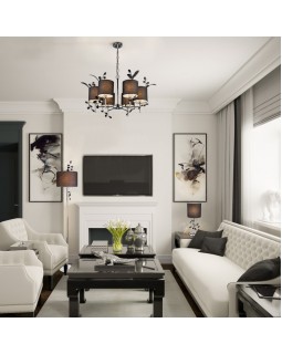 Подвесная люстра Eurosvet 70071/6 хром-foto2