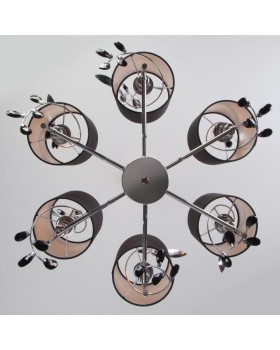 Подвесная люстра Eurosvet 70071/6 хром-foto8