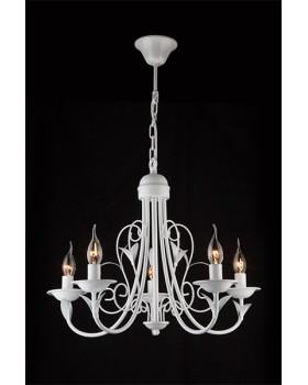 Подвесная люстра Eurosvet 60050/5 глянцевый белый-foto2