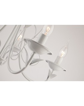 Подвесная люстра Eurosvet 60050/5 глянцевый белый-foto4