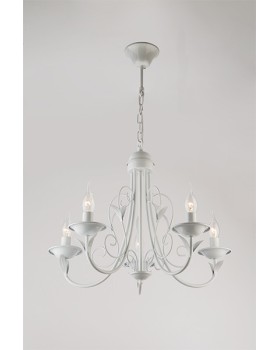 Подвесная люстра Eurosvet 60050/5 глянцевый белый-foto5