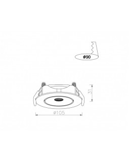 Встраиваемый светильник ARTE Lamp A4762PL-1WH-foto5