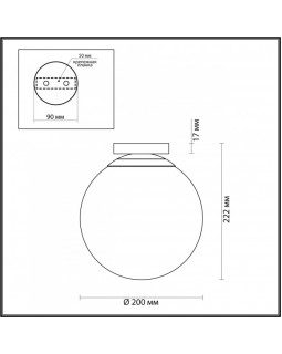 Накладной светильник Odeon Light 4248/1C-foto2