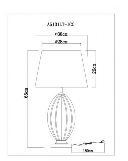 Настольная лампа ARTE Lamp A5131LT-1CC-foto5