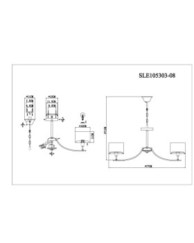 Подвесная люстра Evoluce SLE105303-08-foto6