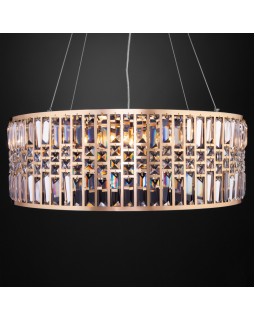 Подвесная люстра Eurosvet 10116/8 золото/прозрачный хрусталь Strotskis-foto2