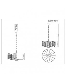 Подвесная люстра Evoluce SLE103403-07-foto7