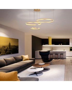 Подвесная люстра Eurosvet 90280/3 золото Smart-foto2