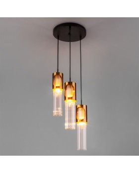 Подвесной светильник Eurosvet 50087/3 черный/бронза-foto4