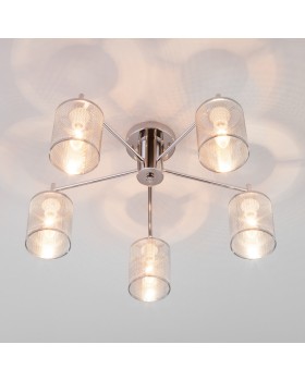 Люстра на штанге Eurosvet 70109/5 хром-foto4