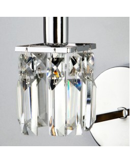 Бра Eurosvet 10099/1 хром/прозрачный хрусталь Strotskis-foto3