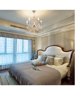 Подвесная люстра Eurosvet 10094/5 золото/прозрачный хрусталь Strotskis-foto2