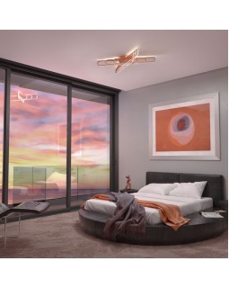 Накладной светильник Eurosvet 90133/6 розовое золото-foto2