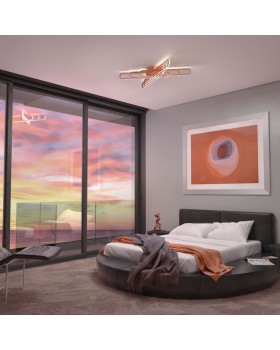 Накладной светильник Eurosvet 90133/6 розовое золото-foto2