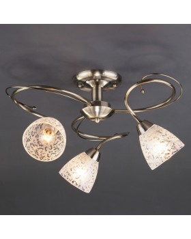 Люстра на штанге Eurosvet 30130/3 античная бронза-foto2