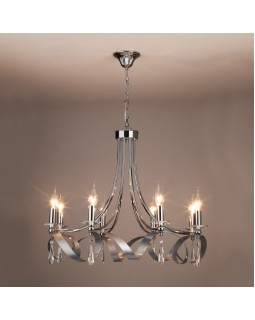 Подвесная люстра Eurosvet 60064/8 хром-foto2