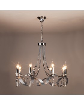 Подвесная люстра Eurosvet 60064/8 хром-foto2