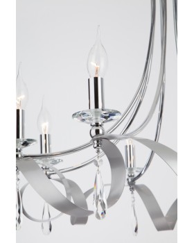 Подвесная люстра Eurosvet 60064/8 хром-foto3