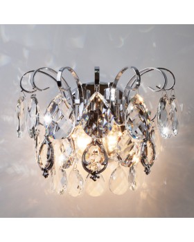 Бра Eurosvet 10081/2 хром/прозрачный хрусталь Strotskis-foto2