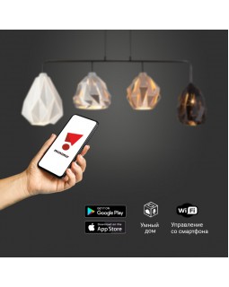 Подвесной светильник Eurosvet 50090/4 черный Smart-foto5